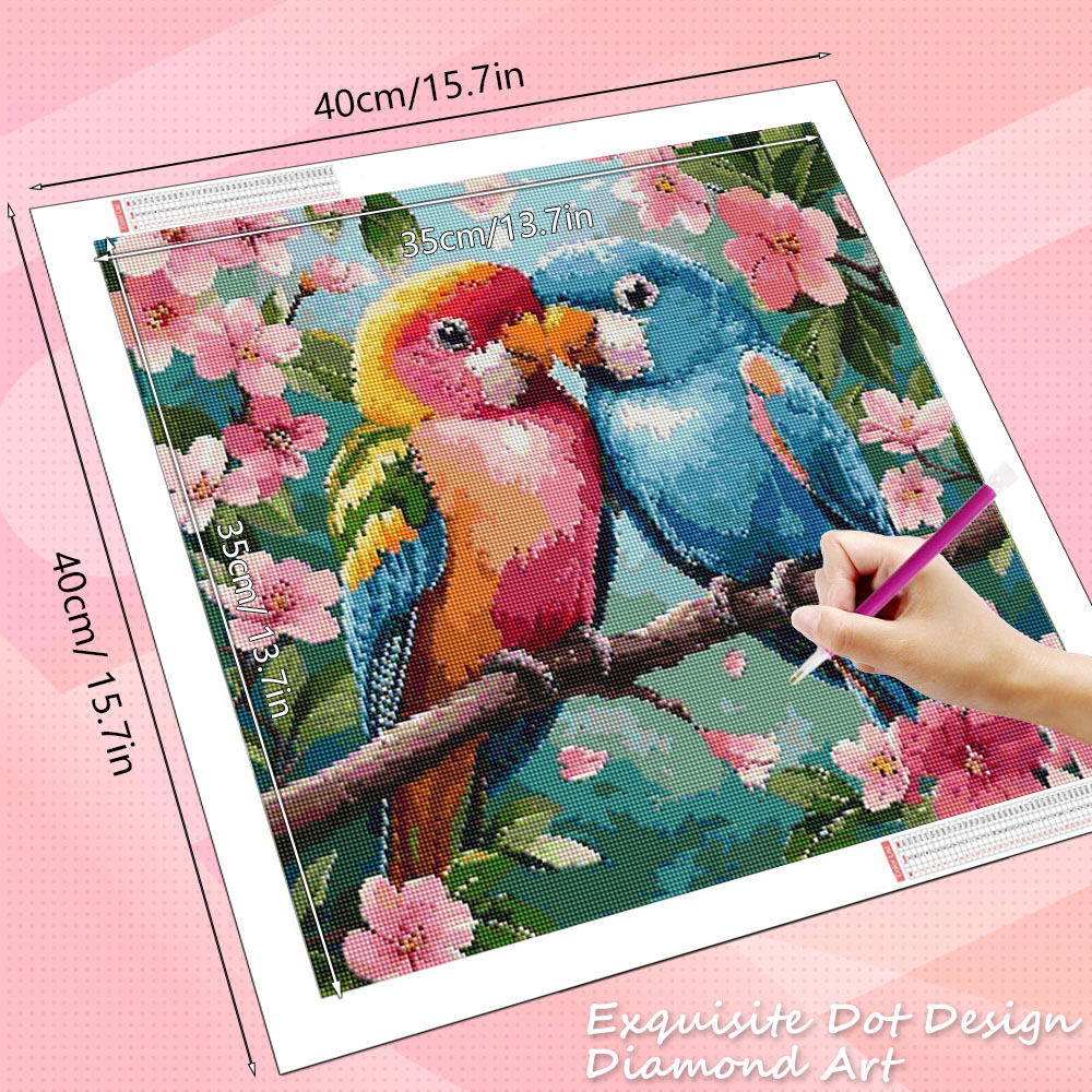 HUACAN Diamond Painting Bird F - Resin Art Rose recension och pris