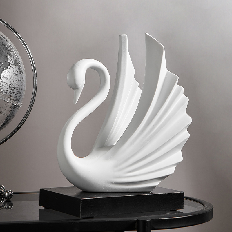 Resin Swan Couple Figurine Sim - Resin Art Wedding Gift recension och pris