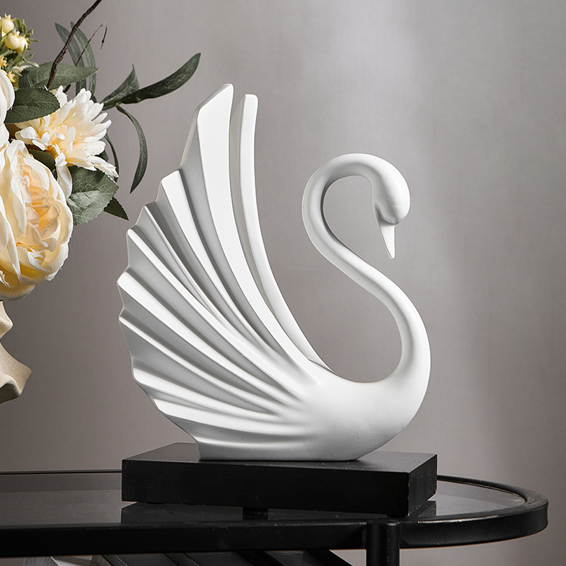 Resin Swan Couple Figurine Sim - Resin Art Wedding Gift recension och pris