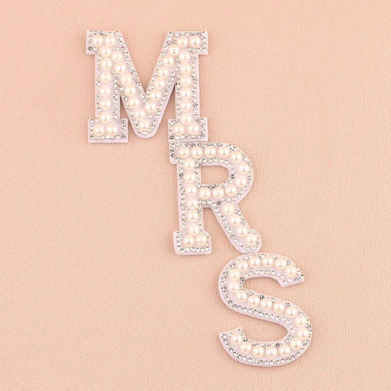 1 Set MRS Faux Pearl Rhineston - Resin Art Alphabet recension och pris
