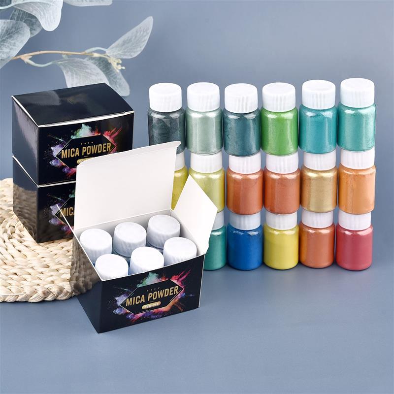 6 Pcs-Set Epoxy Resin Dye Mica - Resin Art Case recension och pris